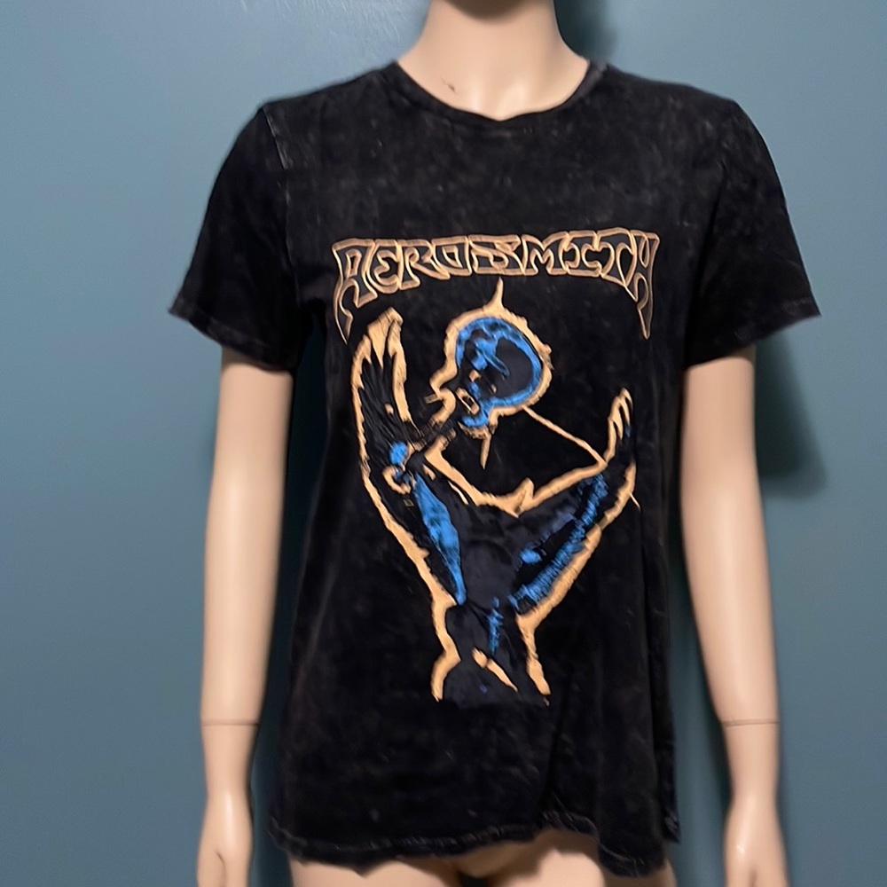 NWOT Treasure & Bond Nordstrom black burnout Aerosmith T-shirt